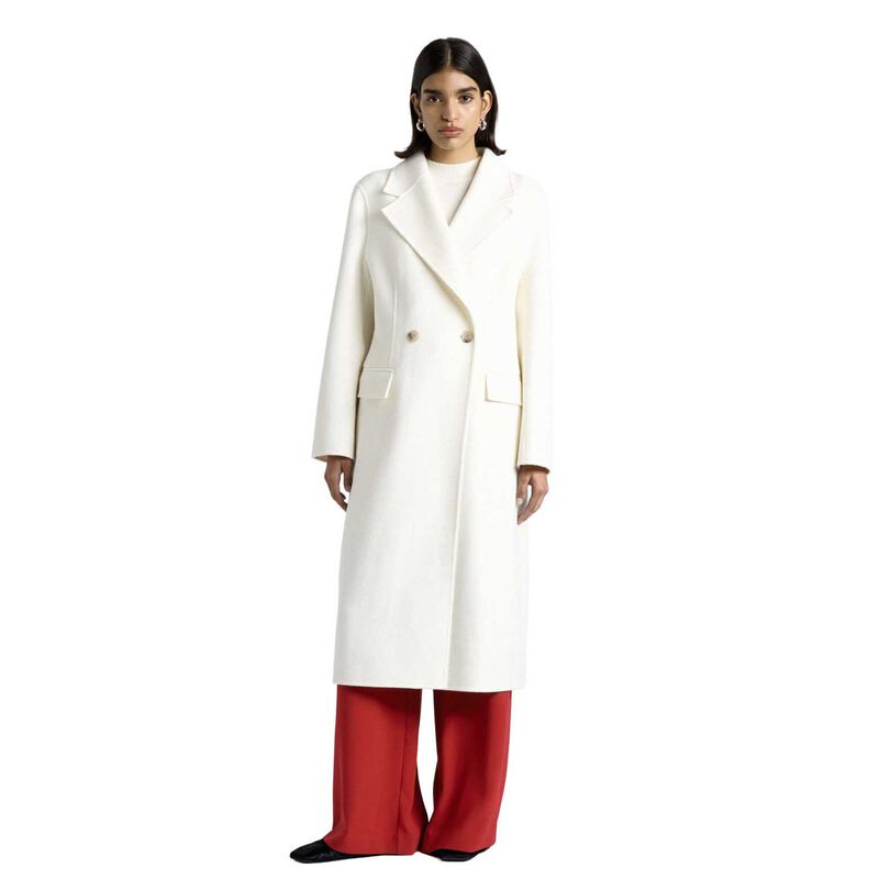 Cue Double Faced Wool Long Coat image number 0
